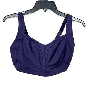 Lululemon Ta Ta Tamer II Sports Bra Navy Blue Size 36DD Adjustable Staps